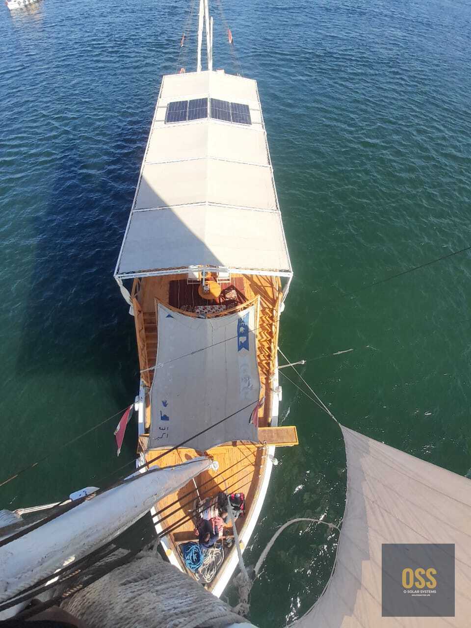 Badawy Boat Dahabiya Solar Systems project in Luxor Egypt